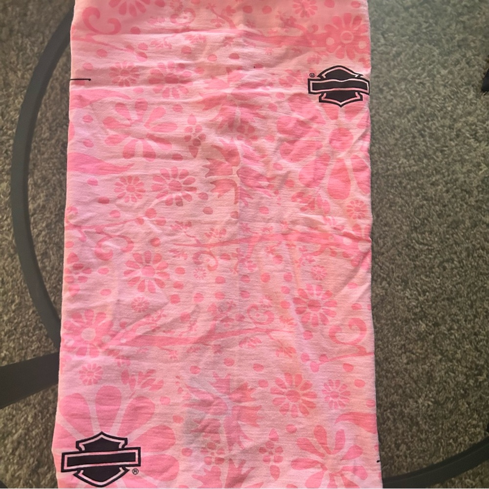 Harley-Davidson Pink Floral Face Mask